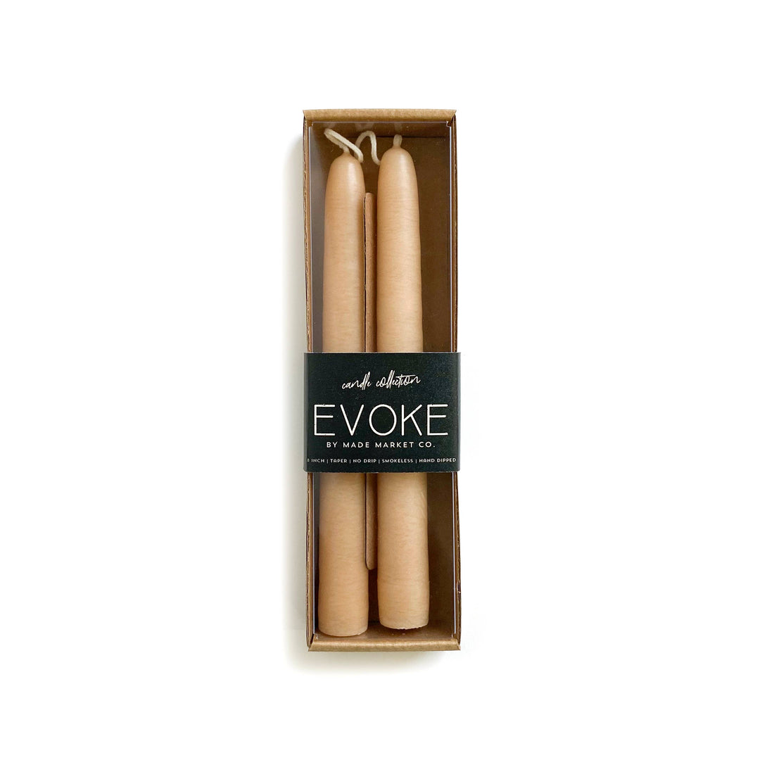 8" Tapered Candles - Ivory