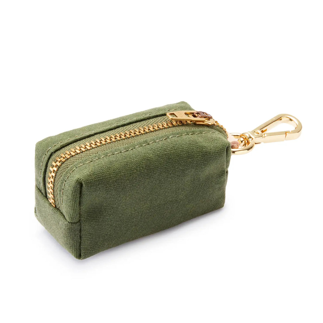 Dog Waxed Canvas Waste Bag Dispenser