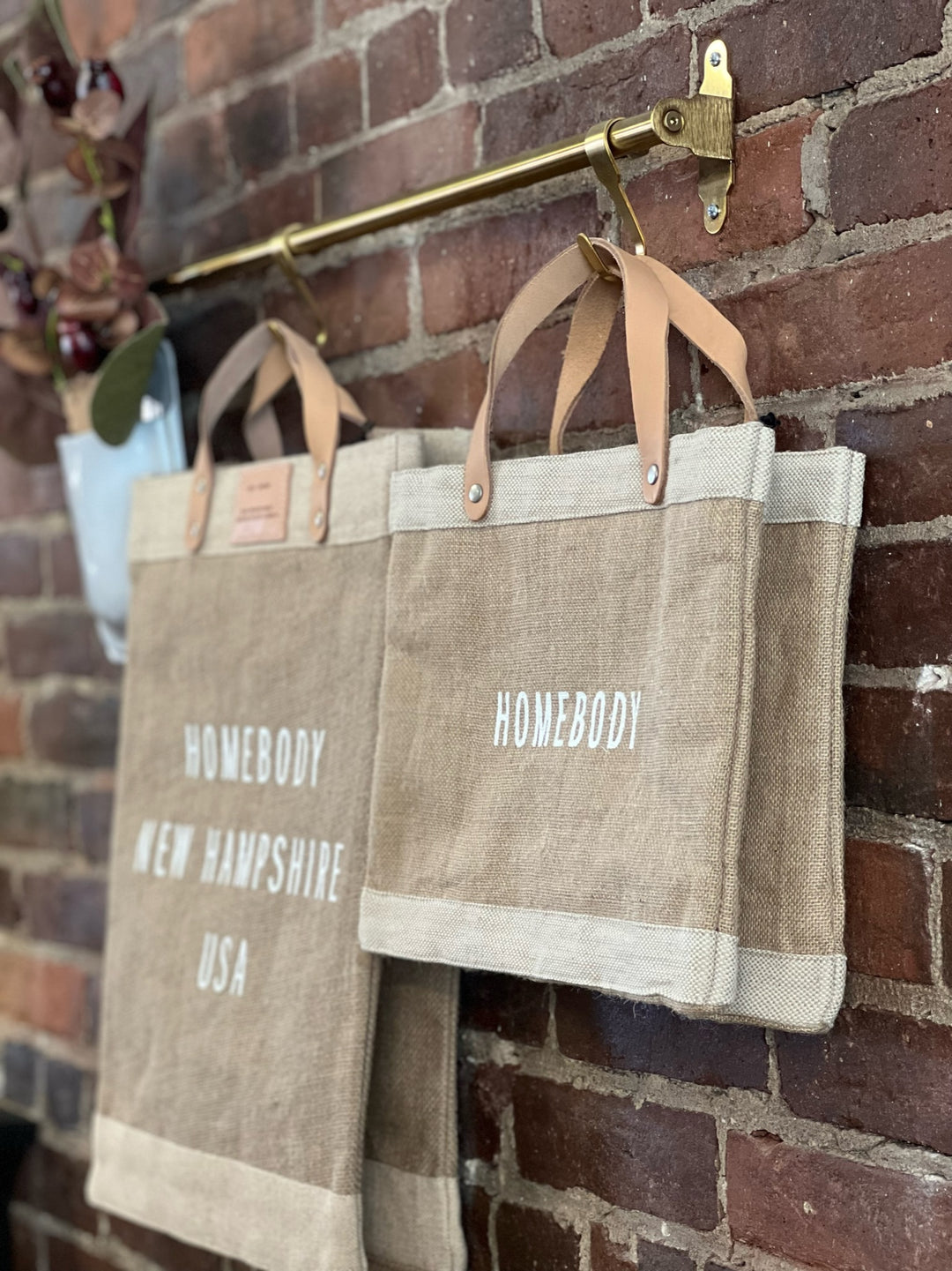 'Homebody' Petite Market Bag in Natural