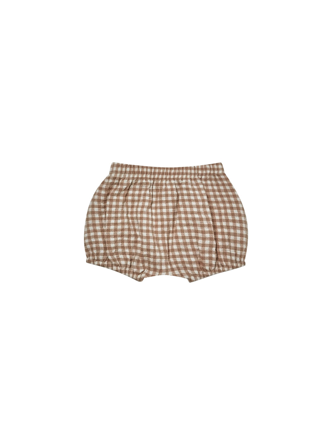Quincy Mae woven bloomer | cocoa gingham