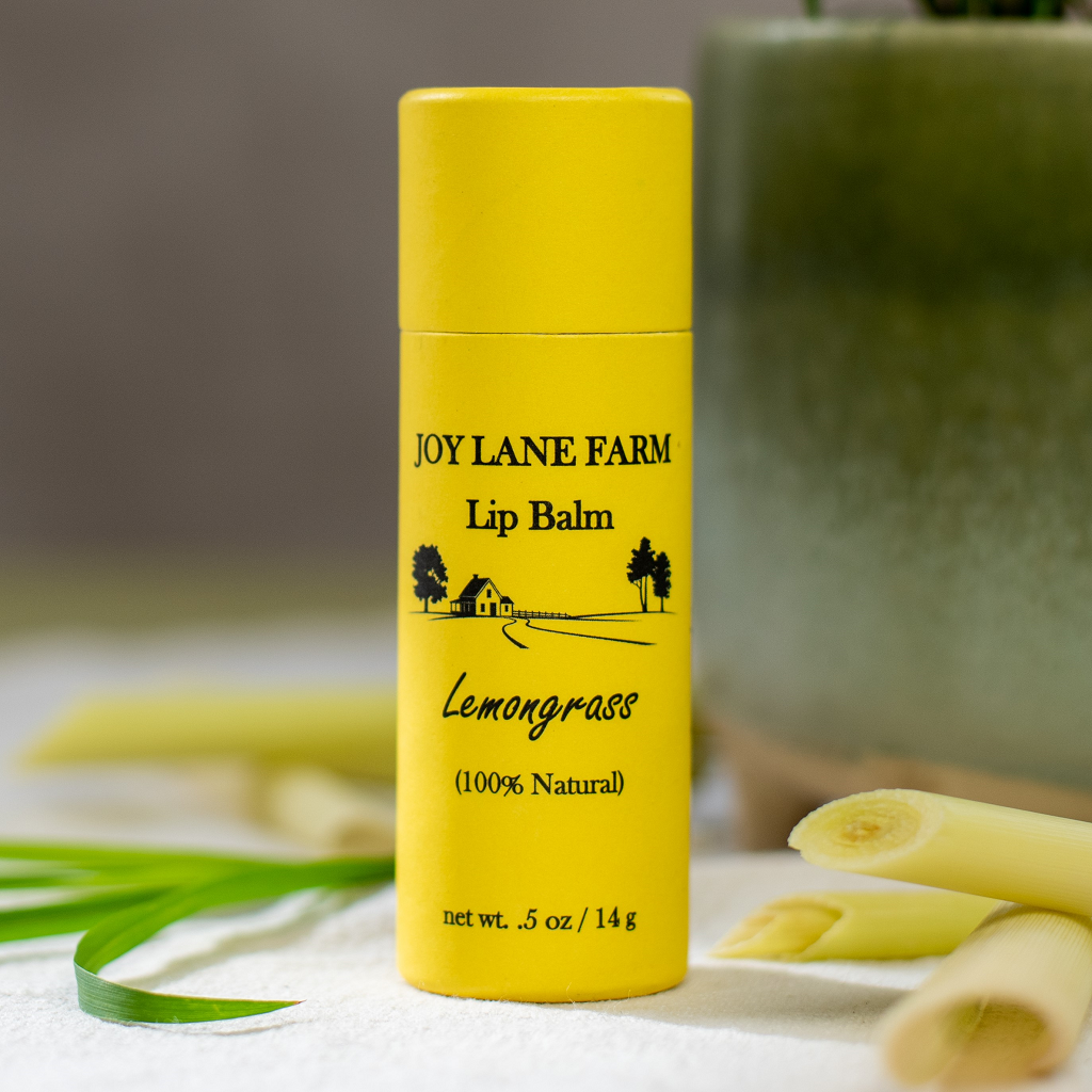 Lemongrass - Cardboard Lip Balm, Ecofriendly Natural