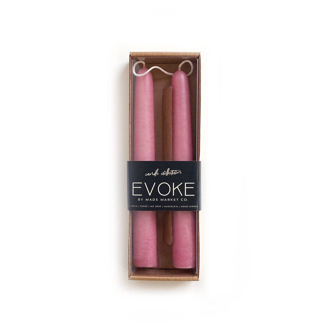 Rosewood - Tapered Candles, 8"