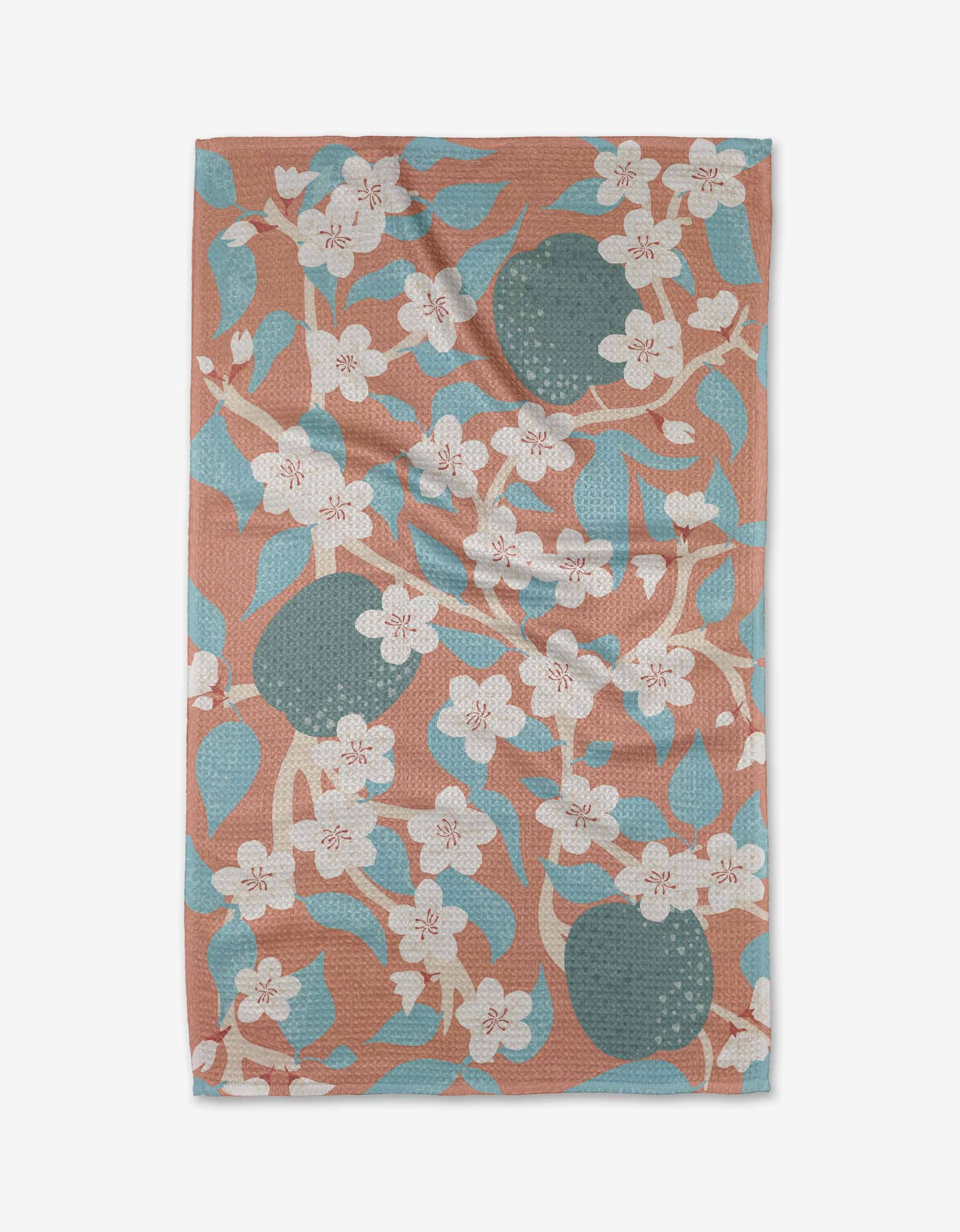 Geometry 'Apple Blossoms' Kitchen Tea Towel