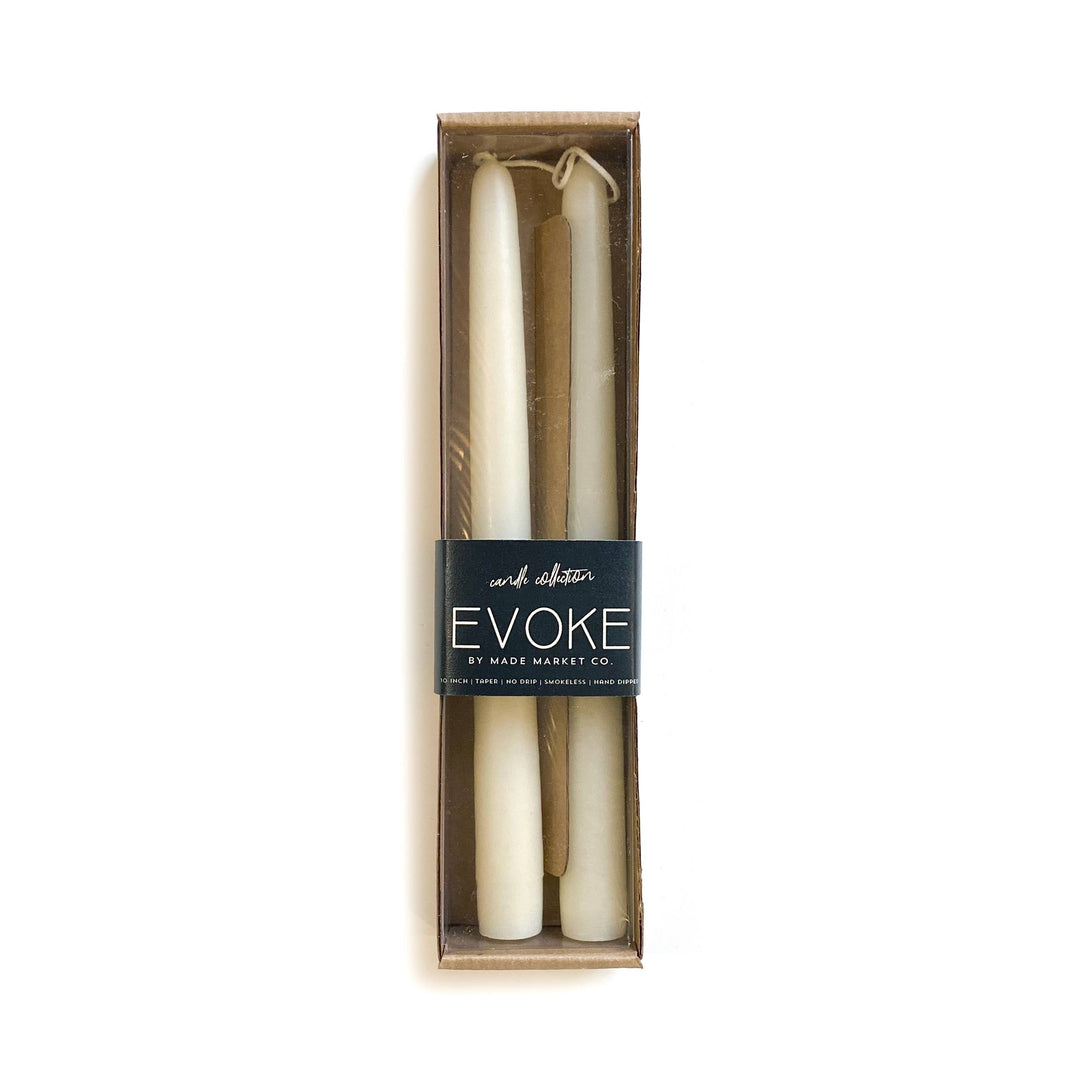 8" Tapered Candles - Off White