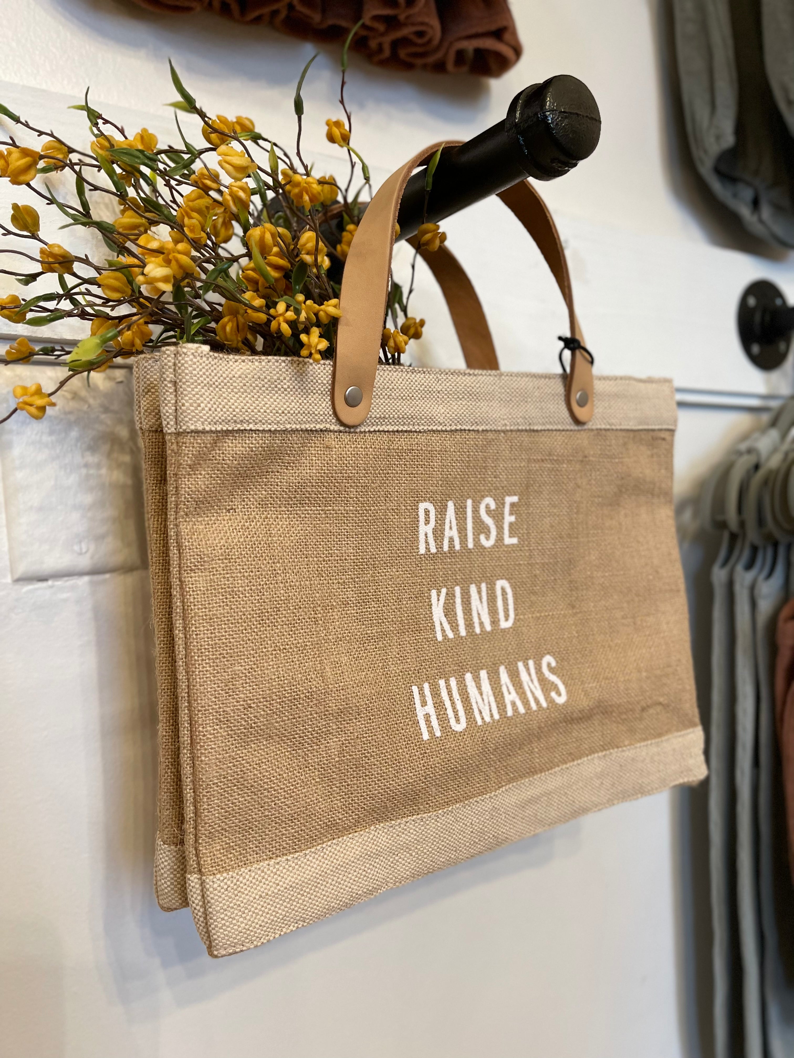 Raise Kind Humans Petite Market Bag in Natural