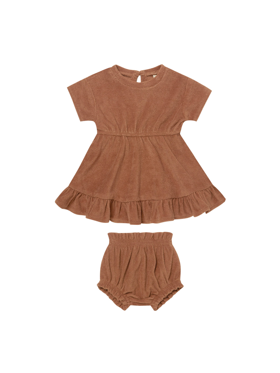 Quincy Mae terry dress set | amber