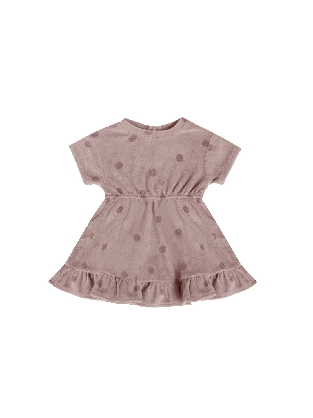 Quincy Mae terry dress set | dots