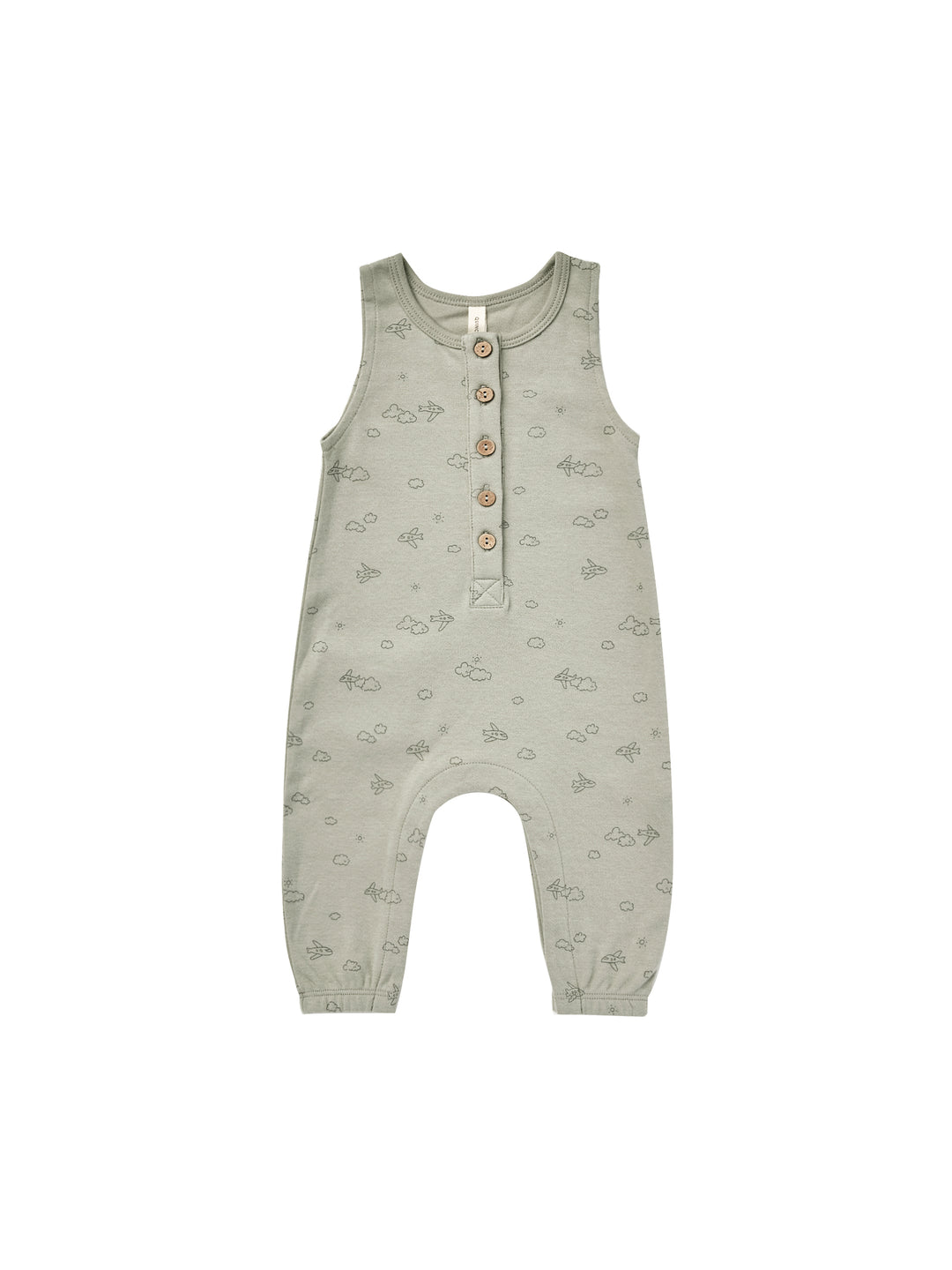 Quincy Mae sleeveless jumpsuit | pistachio