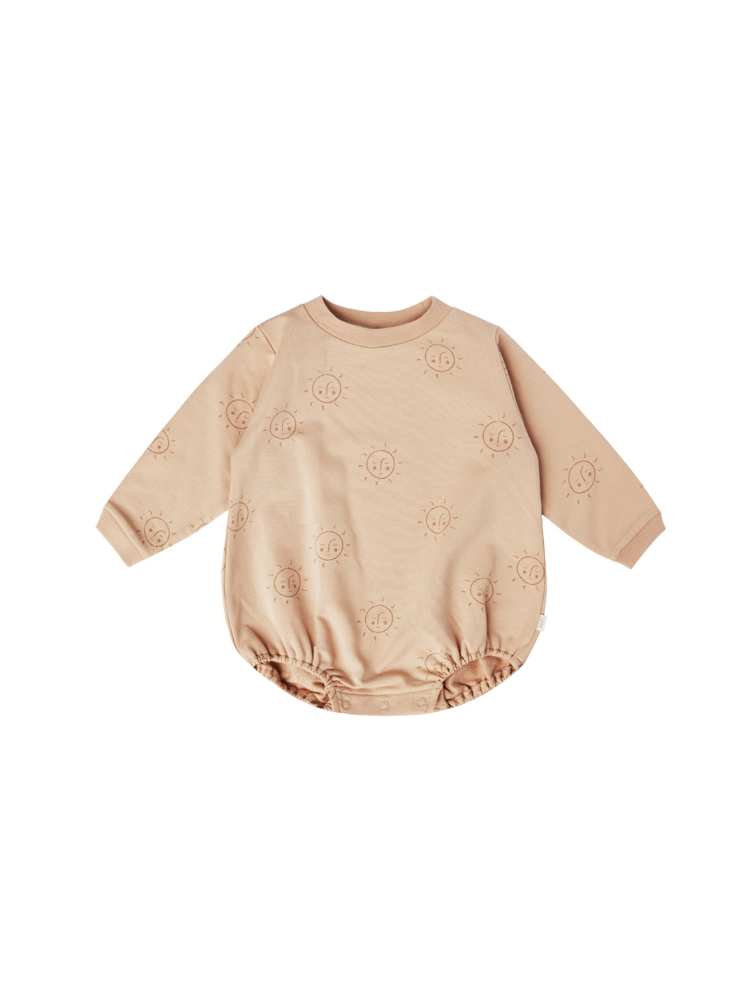 Quincy Mae crewneck bubble romper | suns