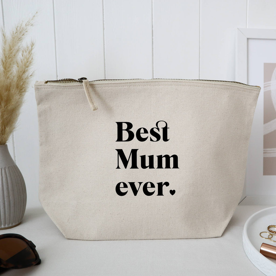 Best Mum or Mom ever zipped make up bag