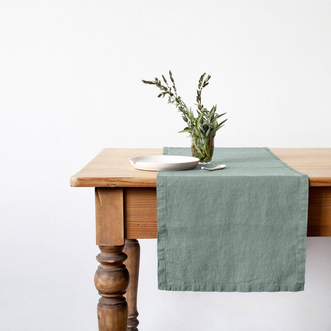 Green Milieu Table Runner