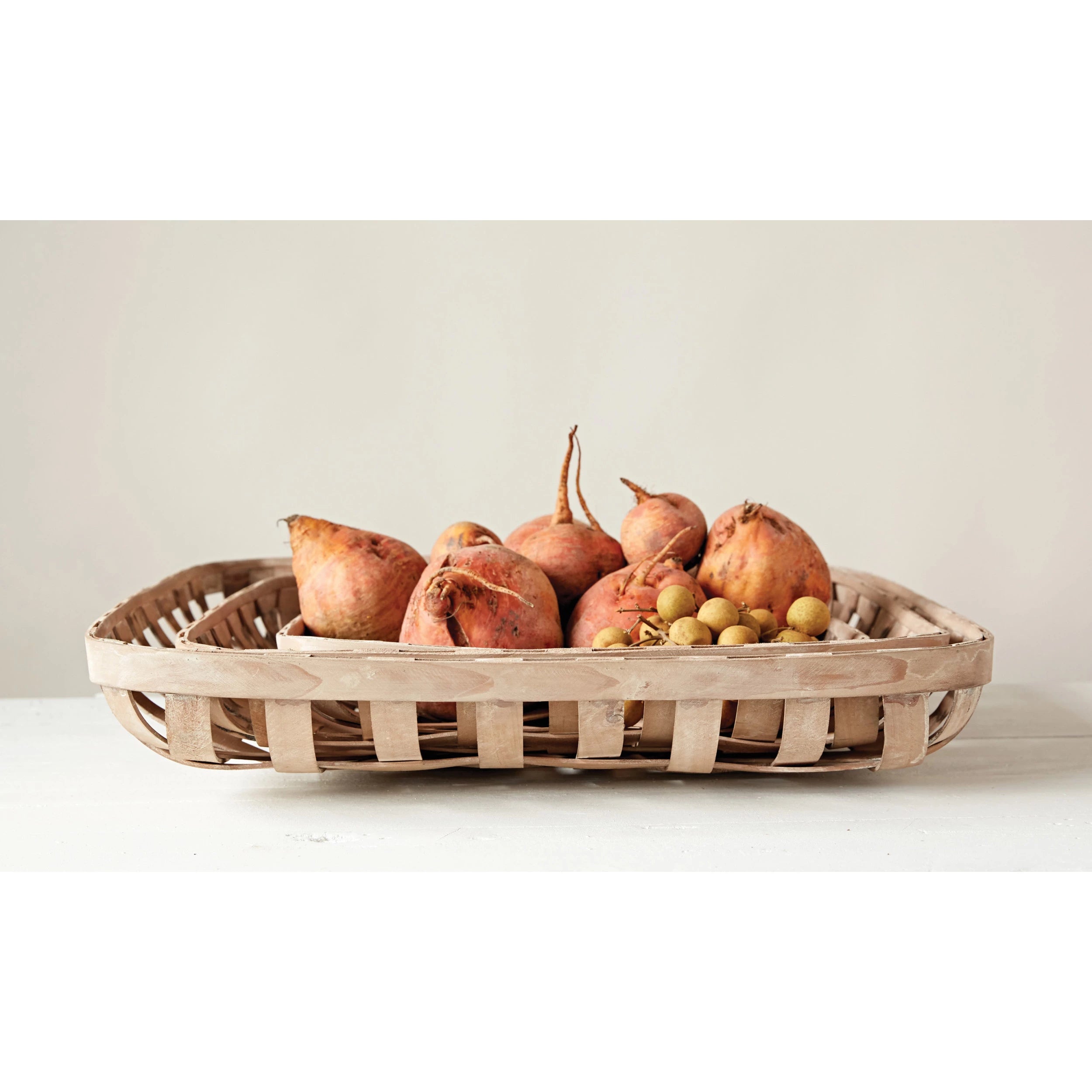 Wood Reproduction Tobacco Baskets