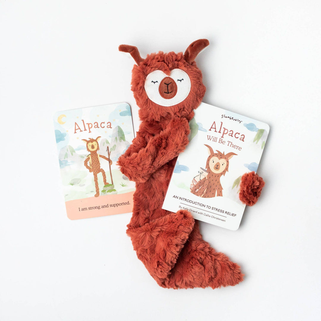Slumberkins Copper Alpaca Snuggler - Stress Relief