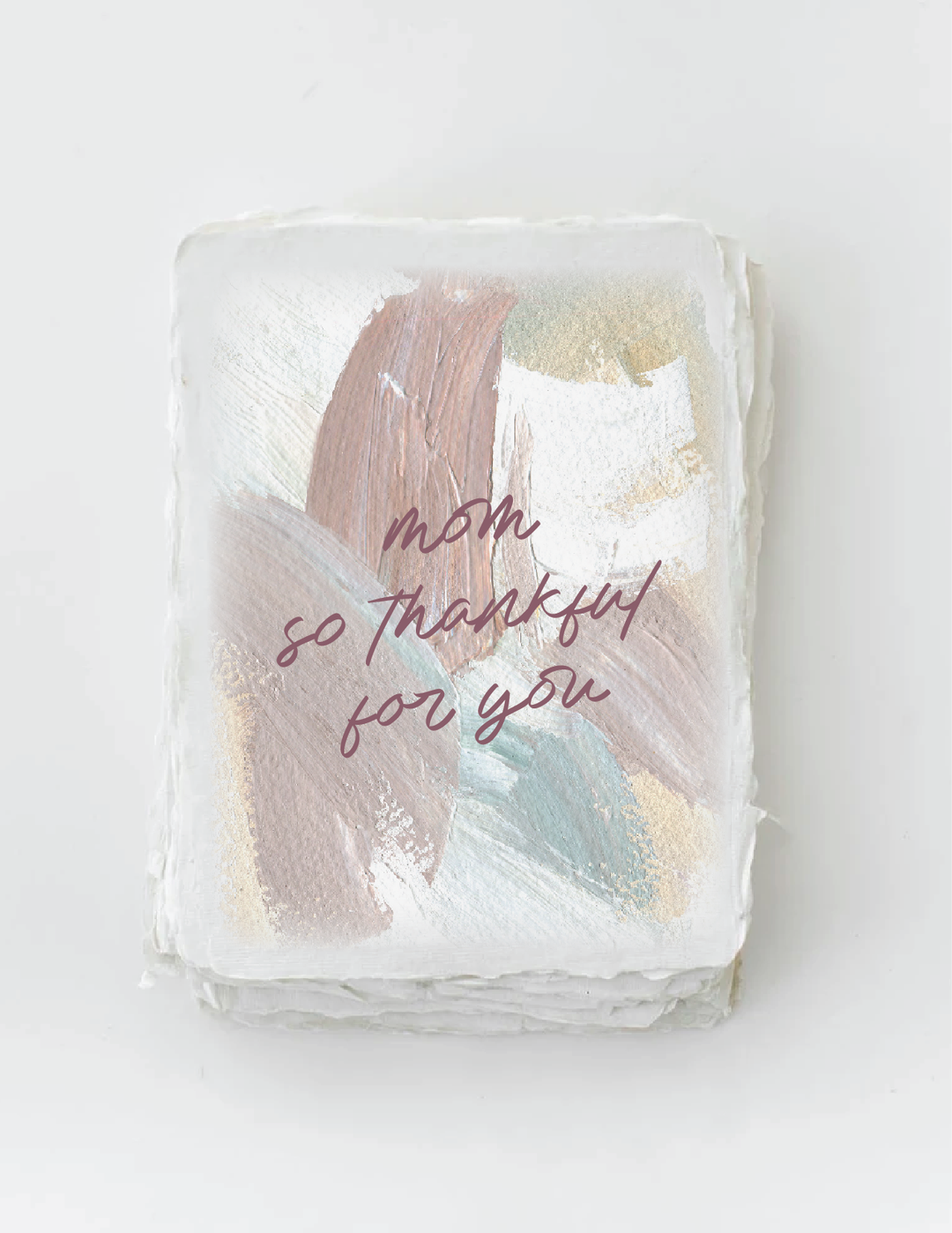 "Mom so thankful for you" Mother's Day Greeting Card