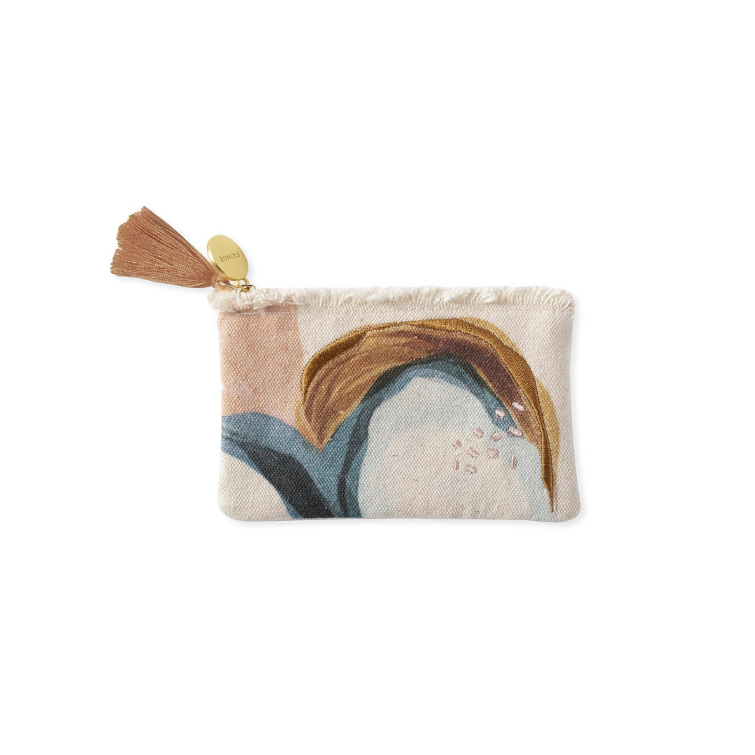 Canv Mhn Abstract Coin Canvas Pouch
