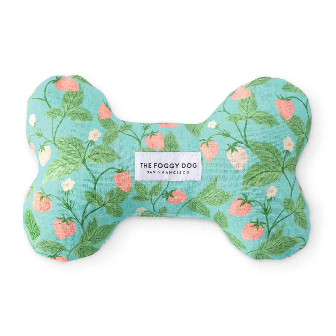 Foggy Dog 'Berry Patch' Spring Dog Bone Squeaky Toy