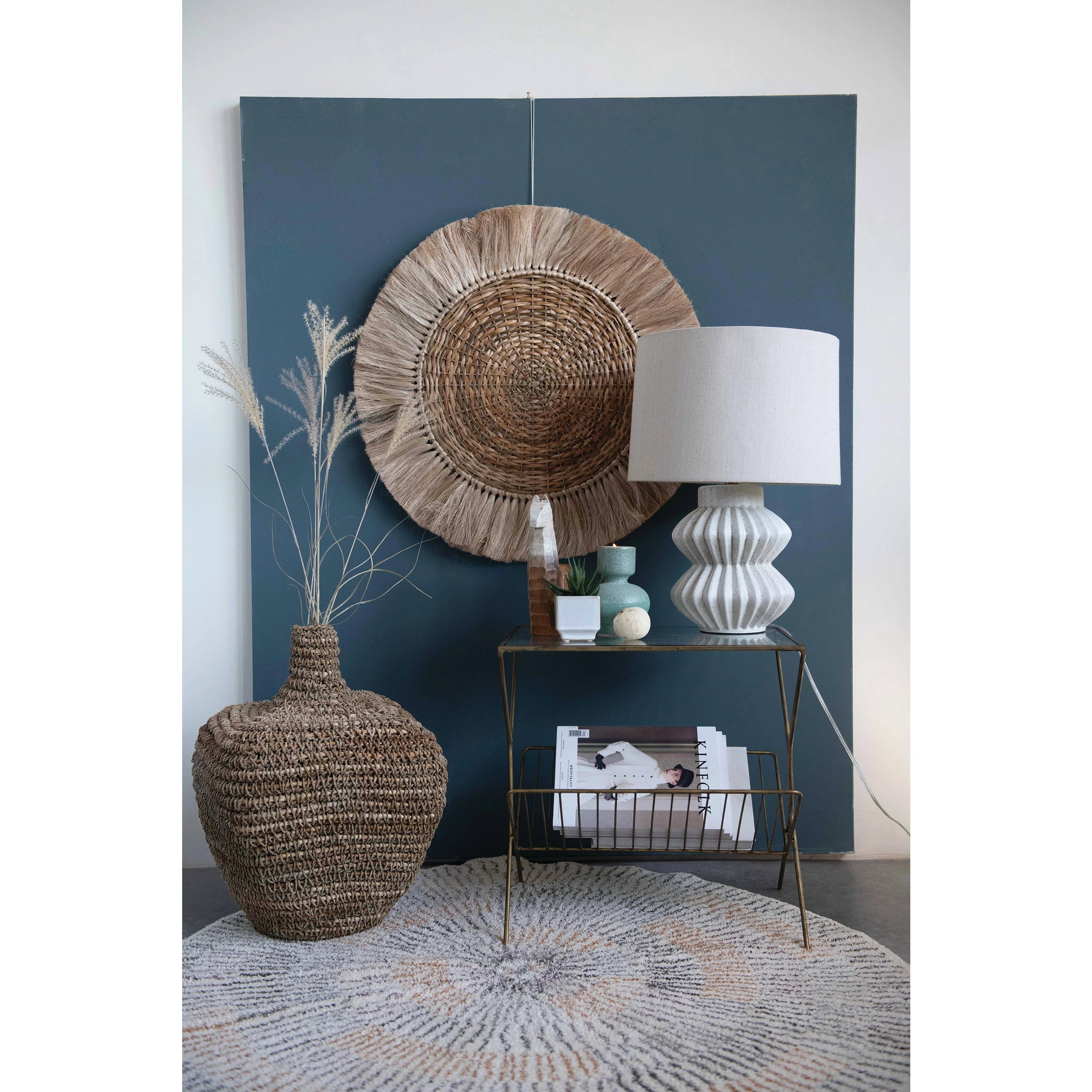 Hand-Woven Wall Decor with Fringe