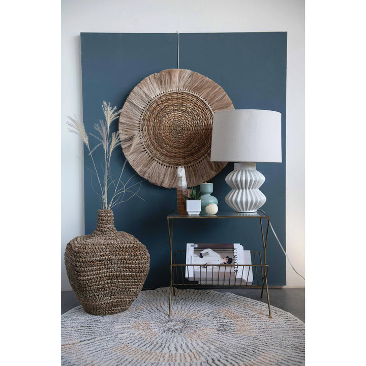 Hand-Woven Wall Decor with Fringe