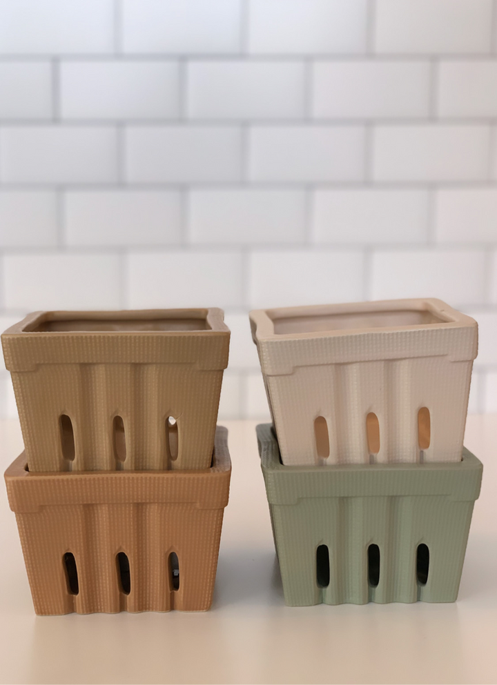 Stoneware Berry Basket