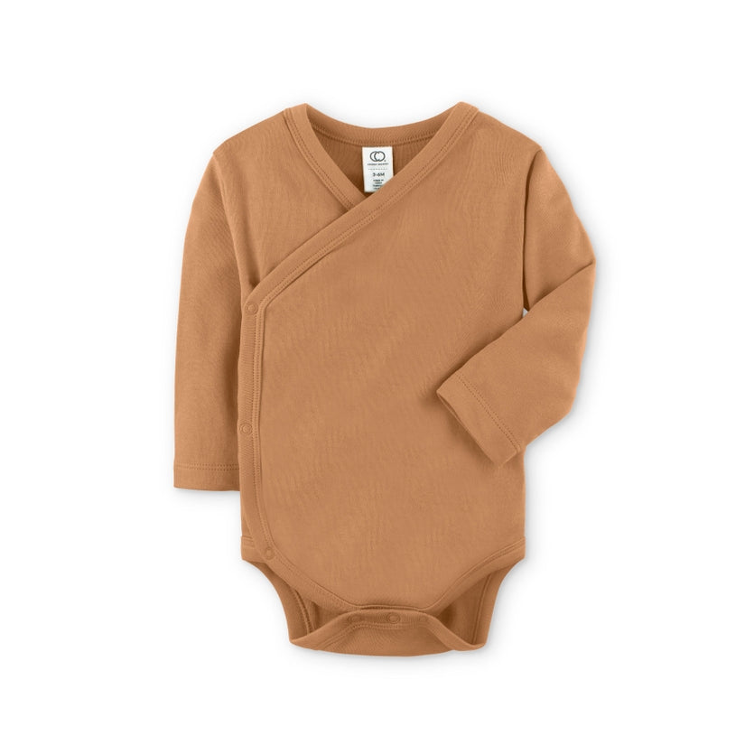 Long Sleeve Classic Kimono Bodysuit - Ginger