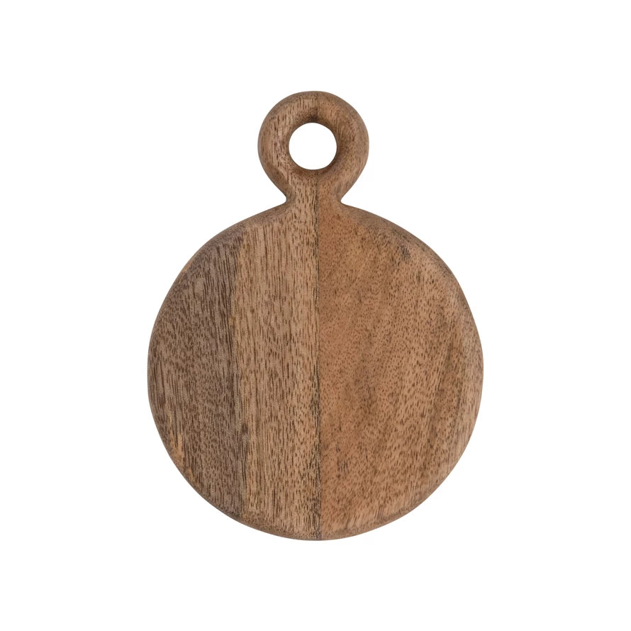 Mango Wood Mini Cheese/Cutting Board with Handle
