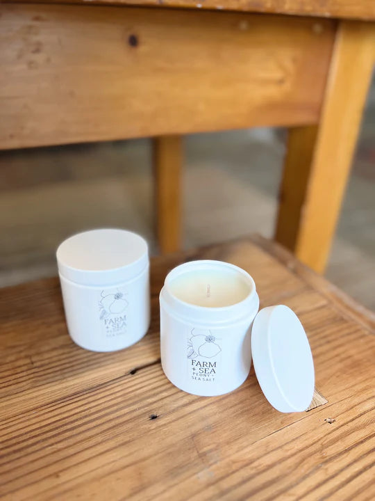Farm + Sea Peony + Sea Salt Tin Candle